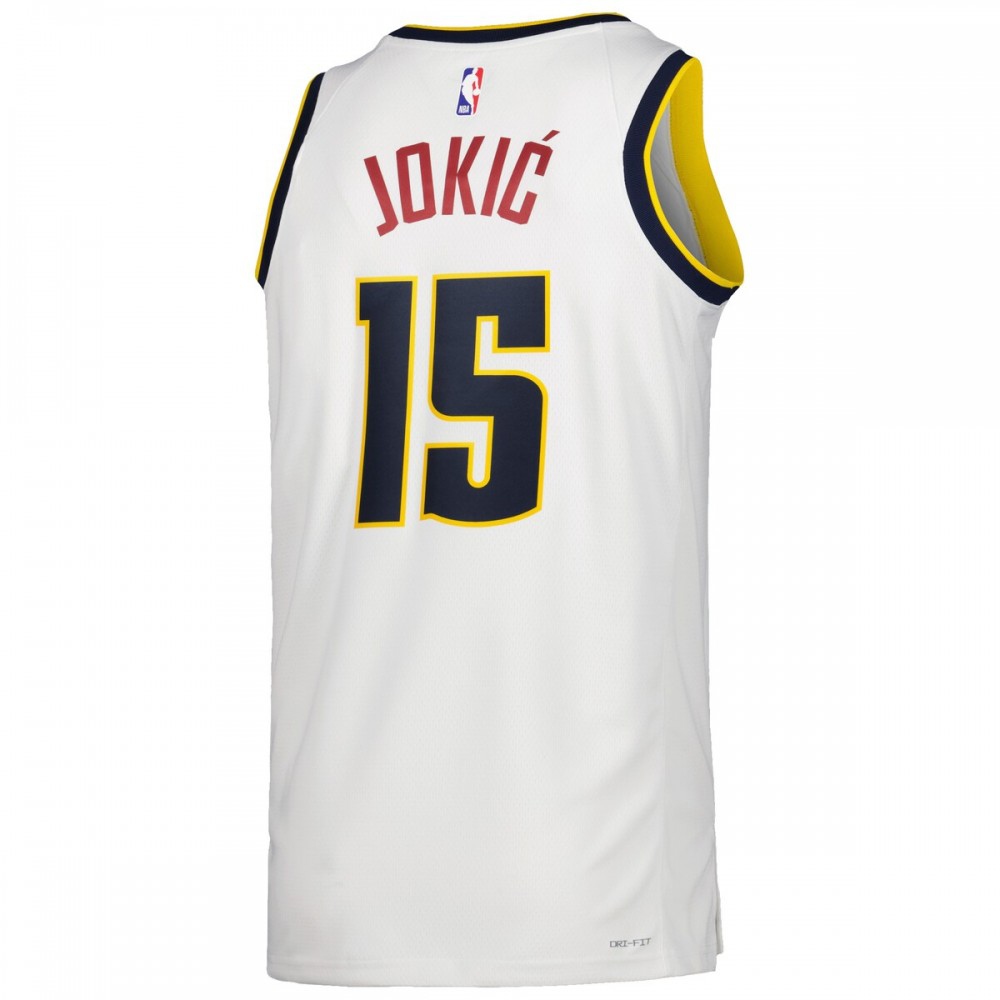 Nikola Jokic Denver Nuggets Unisex 2022/23 Swingman Jersey - Icon Edition - White-Pro Kit Vault | Brand New 26/27 Sports Jerseys